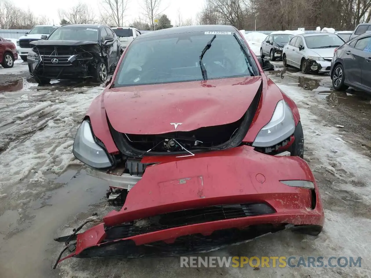 5 Photograph of a damaged car 5YJ3E1EA0NF157719 TESLA MODEL 3 2022