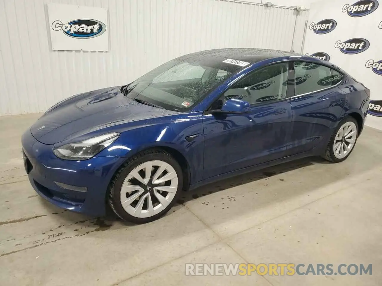 1 Photograph of a damaged car 5YJ3E1EA0NF184970 TESLA MODEL 3 2022