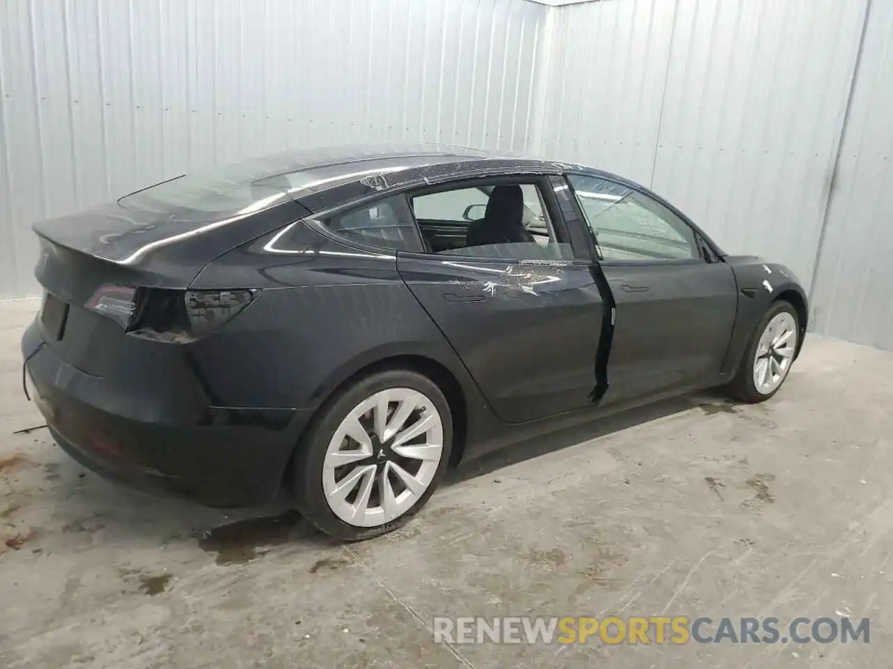 3 Photograph of a damaged car 5YJ3E1EA0NF190123 TESLA MODEL 3 2022