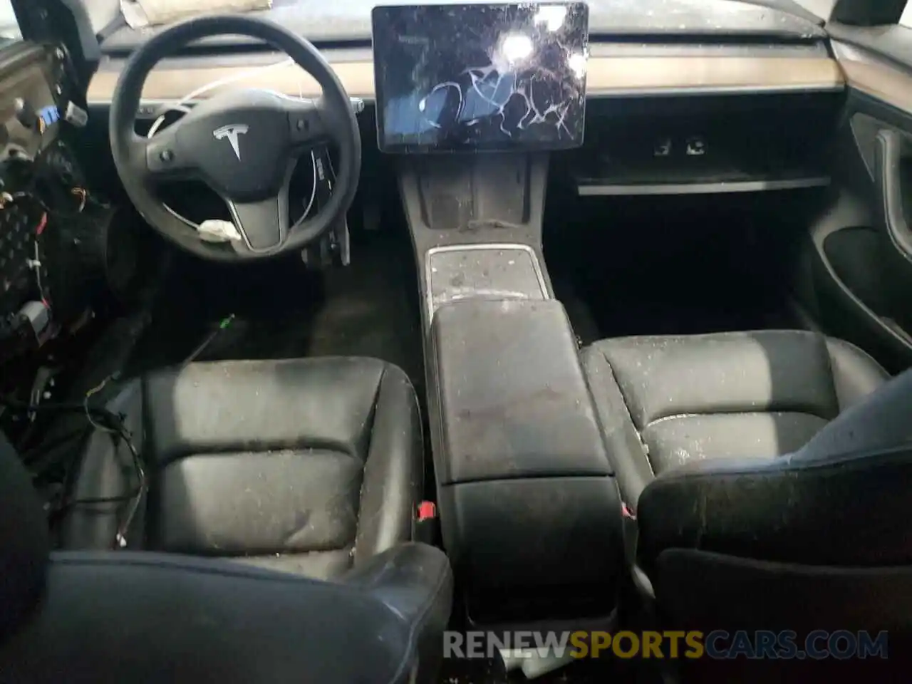 8 Photograph of a damaged car 5YJ3E1EA0NF190123 TESLA MODEL 3 2022