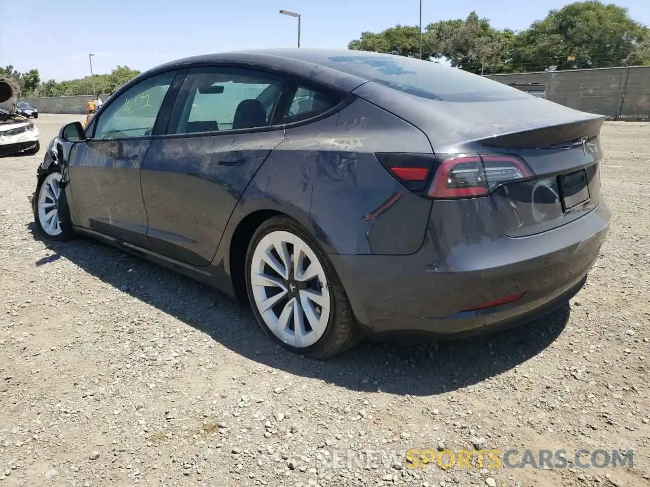 3 Photograph of a damaged car 5YJ3E1EA0NF192065 TESLA MODEL 3 2022