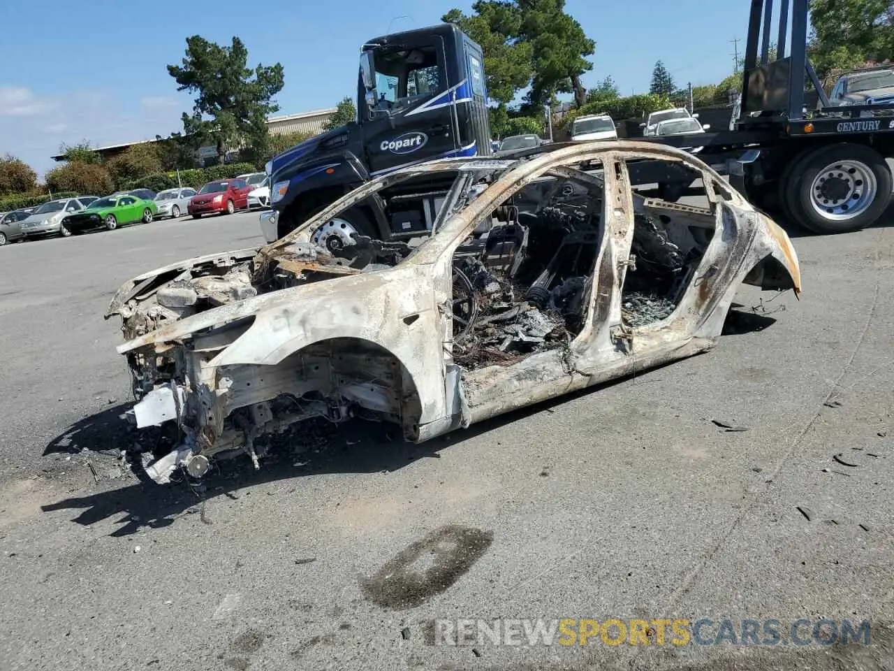 1 Photograph of a damaged car 5YJ3E1EA0NF200861 TESLA MODEL 3 2022