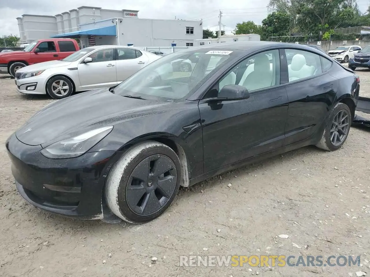 1 Photograph of a damaged car 5YJ3E1EA0NF204795 TESLA MODEL 3 2022