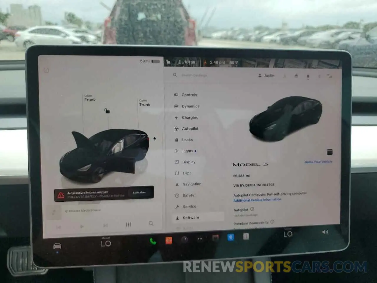9 Photograph of a damaged car 5YJ3E1EA0NF204795 TESLA MODEL 3 2022