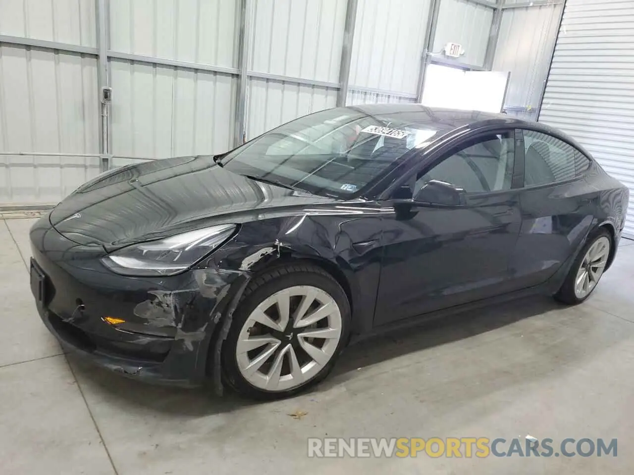 1 Photograph of a damaged car 5YJ3E1EA0NF286088 TESLA MODEL 3 2022