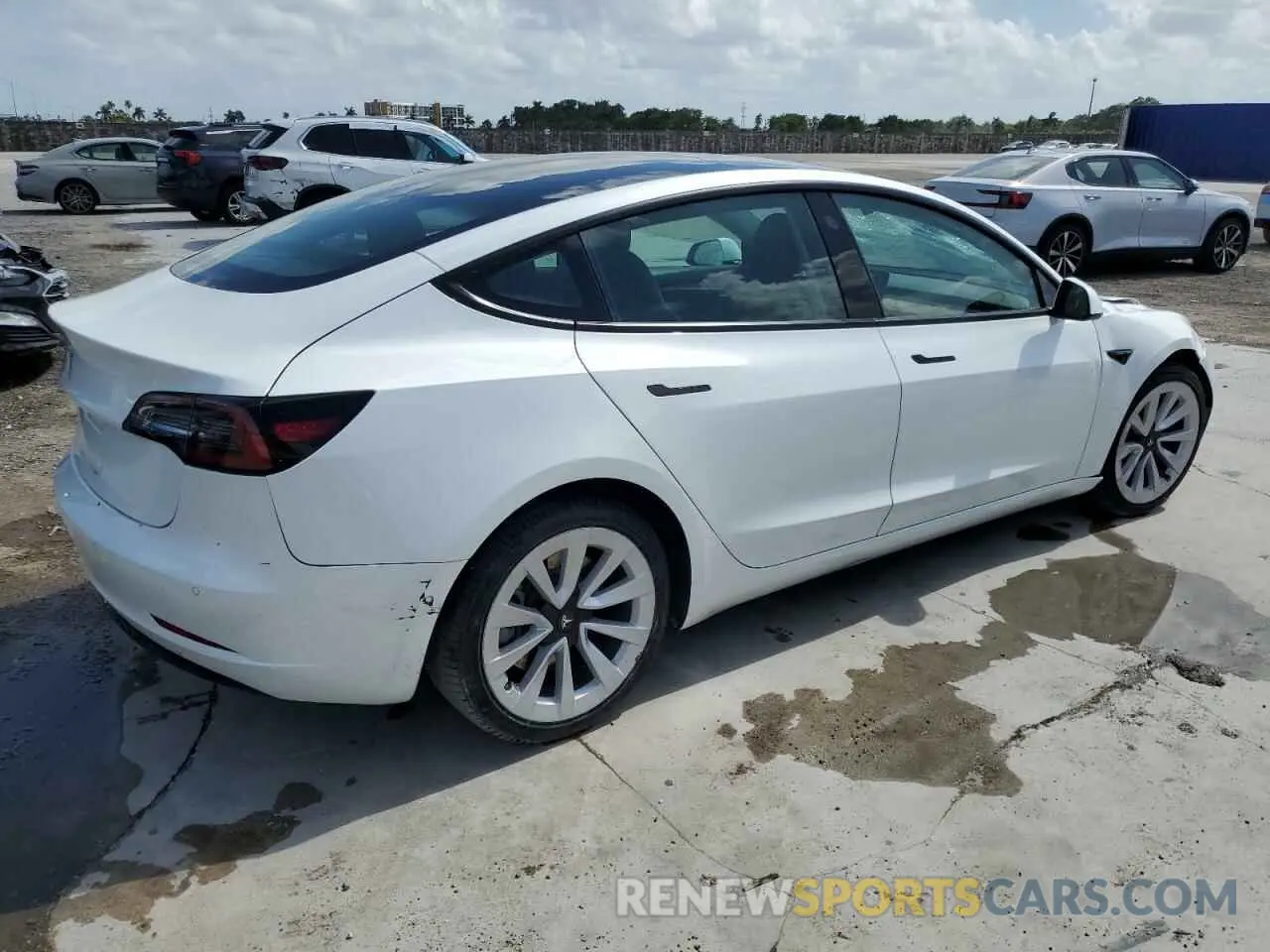 3 Photograph of a damaged car 5YJ3E1EA0NF287788 TESLA MODEL 3 2022