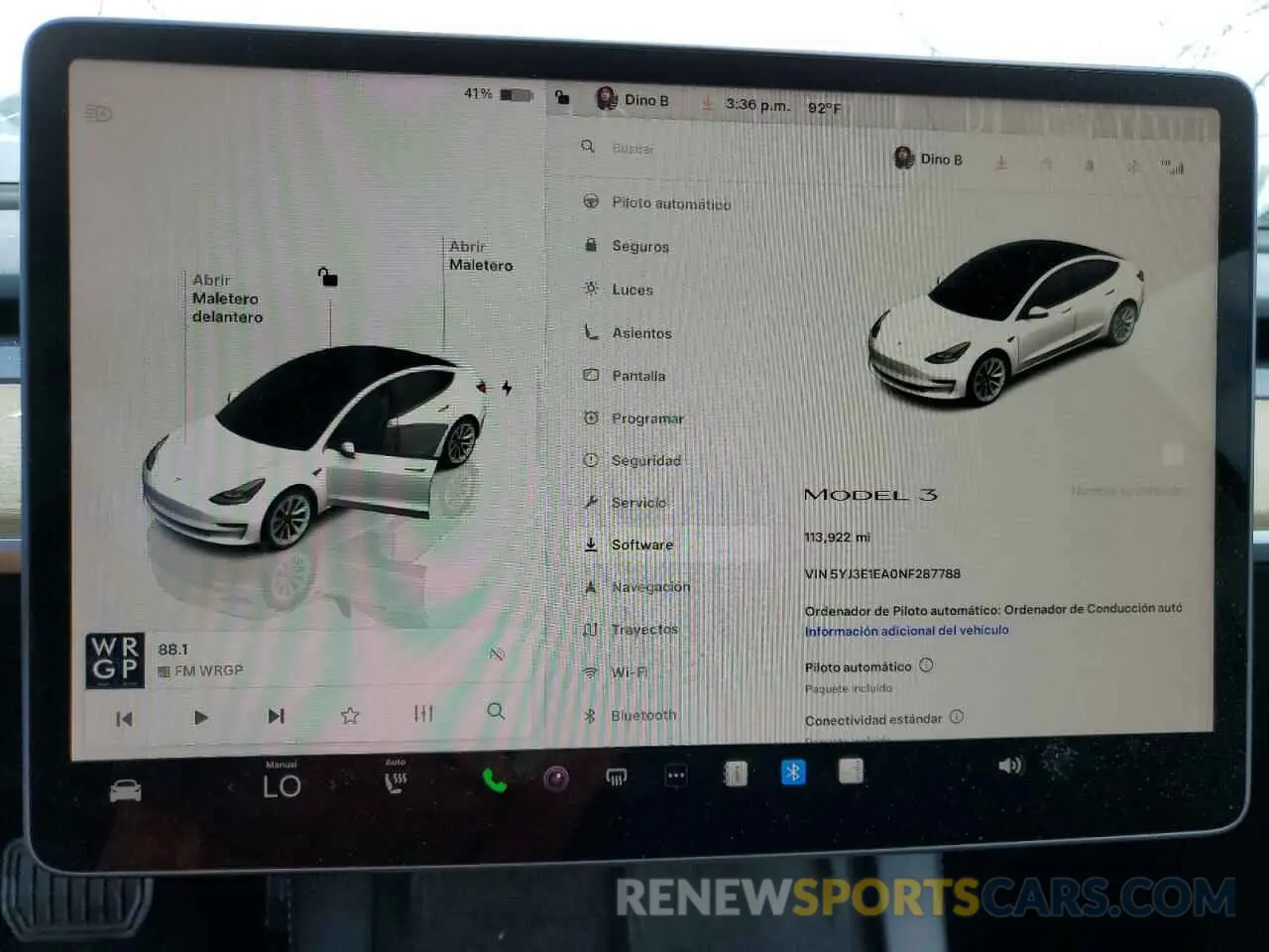 9 Photograph of a damaged car 5YJ3E1EA0NF287788 TESLA MODEL 3 2022