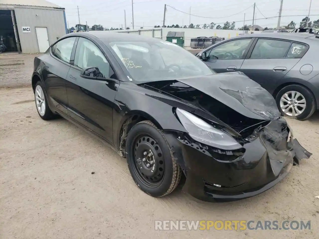 4 Photograph of a damaged car 5YJ3E1EA0NF288407 TESLA MODEL 3 2022