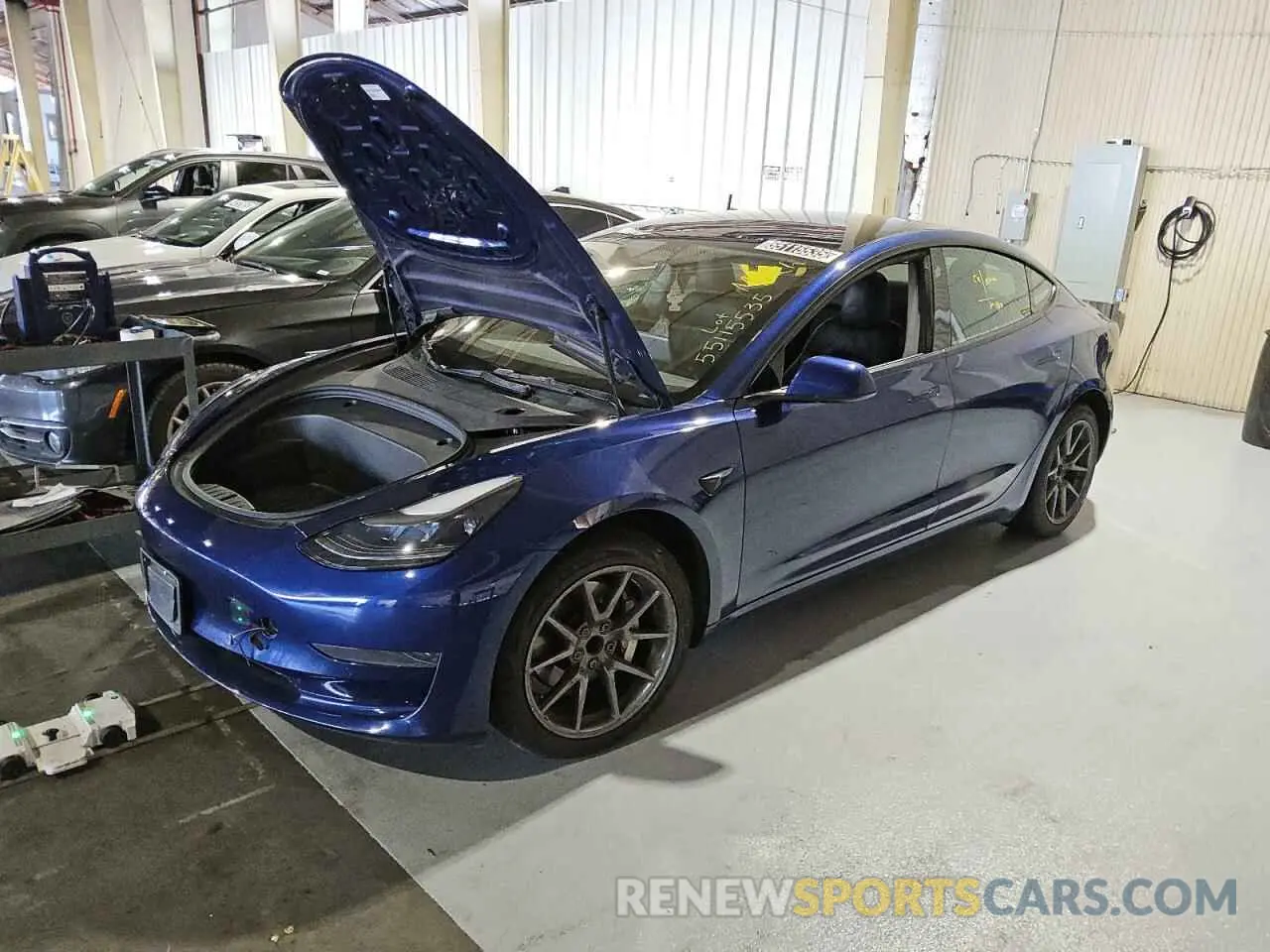 1 Photograph of a damaged car 5YJ3E1EA0NF290058 TESLA MODEL 3 2022