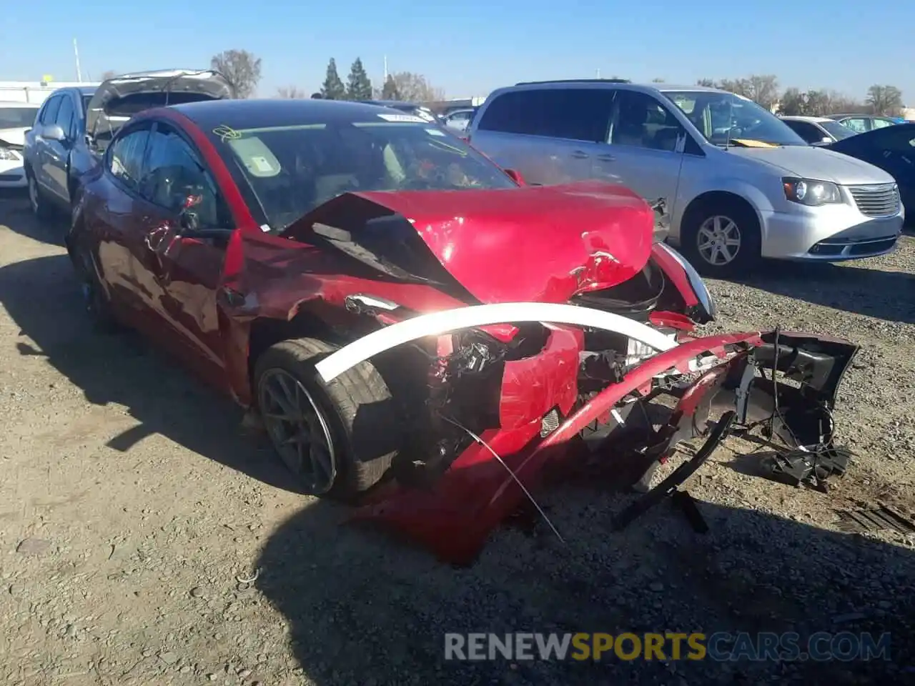 4 Photograph of a damaged car 5YJ3E1EA0NF290867 TESLA MODEL 3 2022