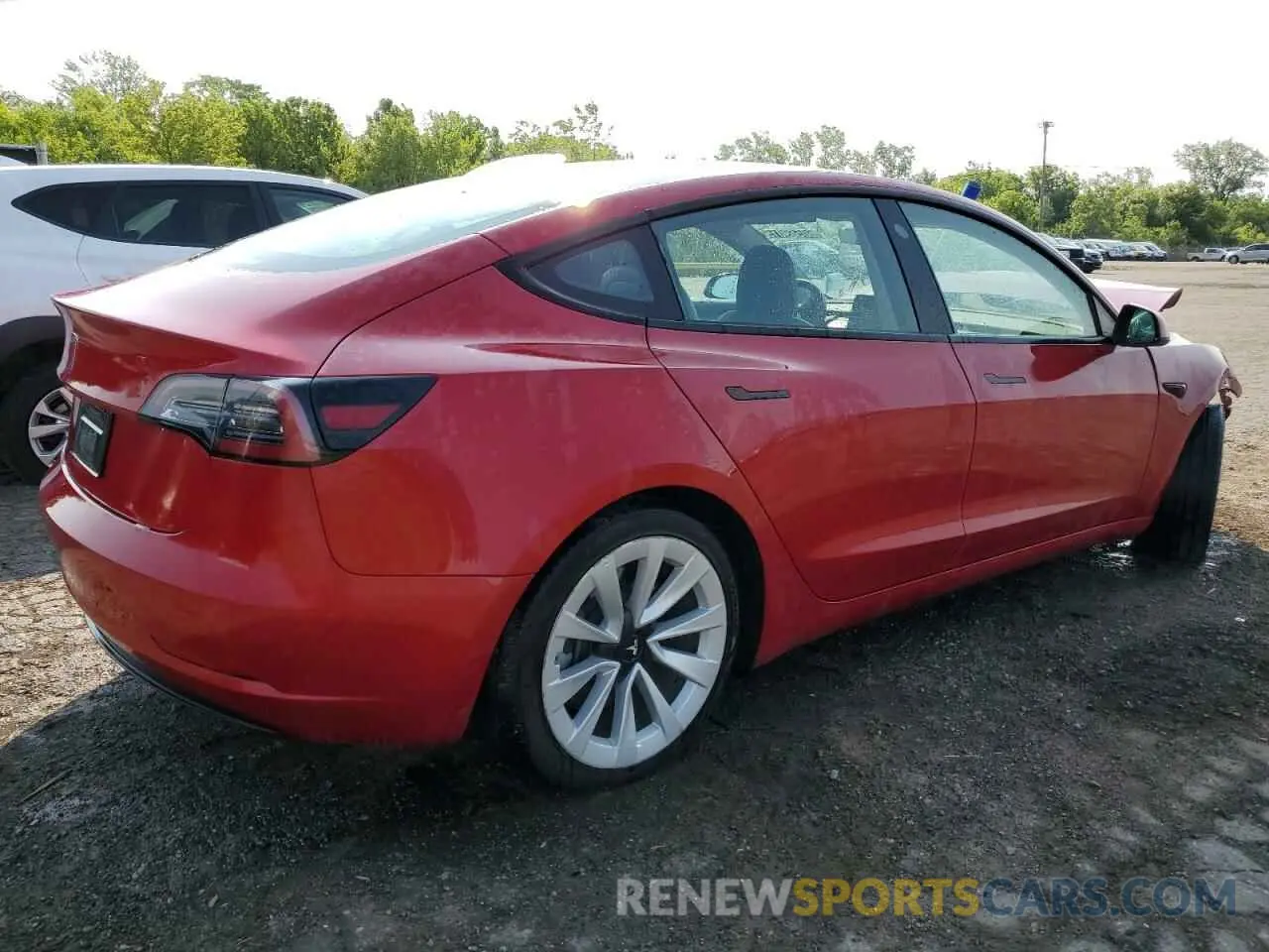 3 Photograph of a damaged car 5YJ3E1EA0NF304413 TESLA MODEL 3 2022