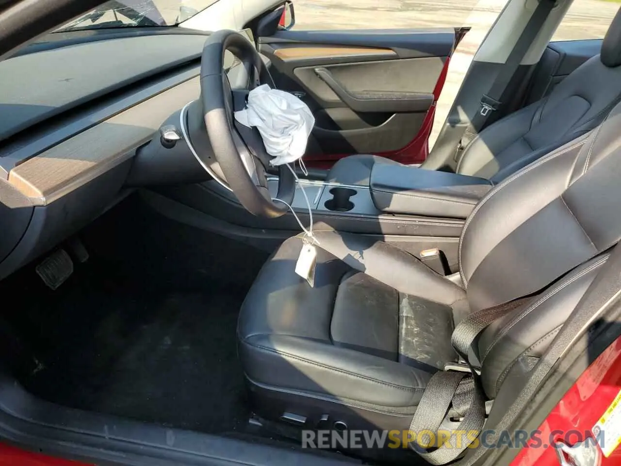 7 Photograph of a damaged car 5YJ3E1EA0NF304413 TESLA MODEL 3 2022