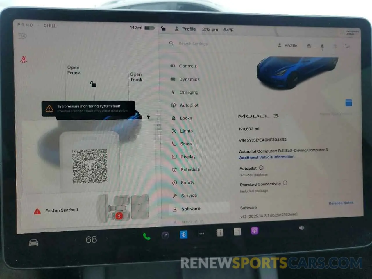 9 Photograph of a damaged car 5YJ3E1EA0NF304492 TESLA MODEL 3 2022