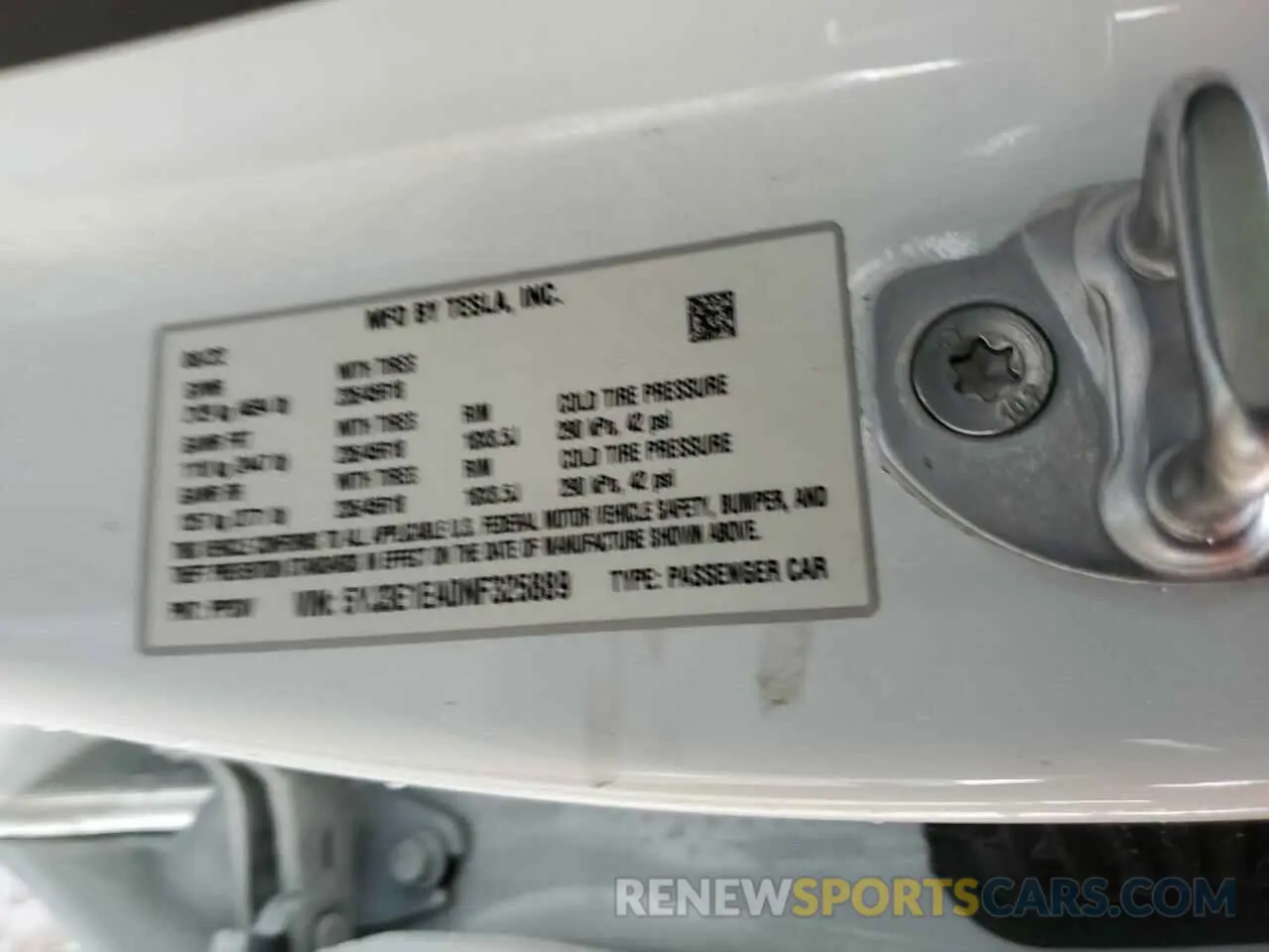 13 Photograph of a damaged car 5YJ3E1EA0NF325889 TESLA MODEL 3 2022