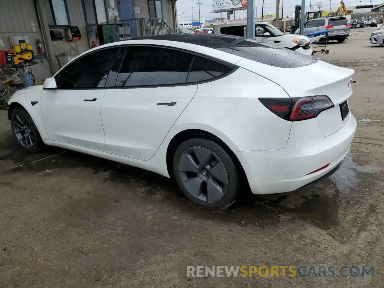2 Photograph of a damaged car 5YJ3E1EA0NF325889 TESLA MODEL 3 2022