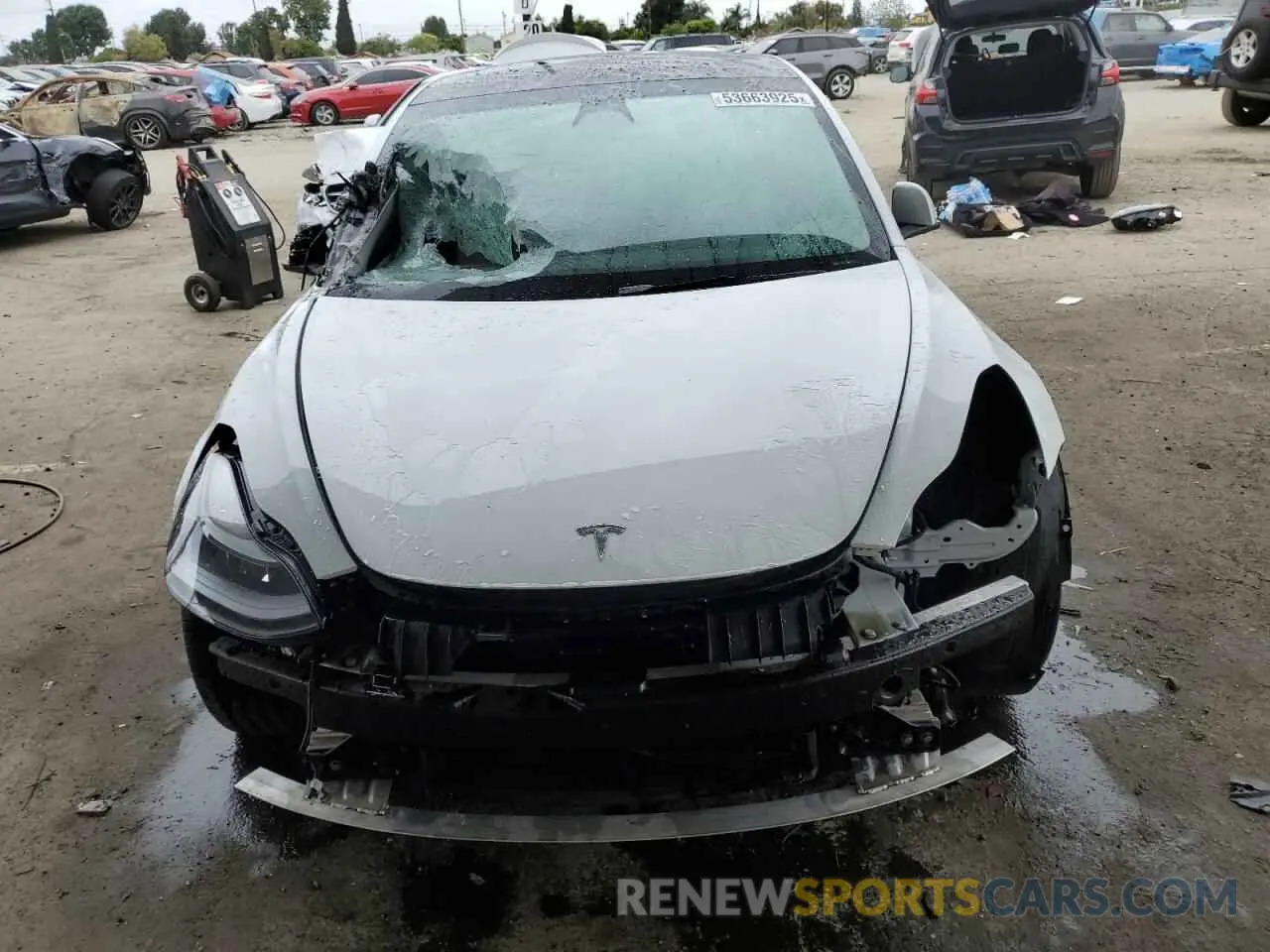 5 Photograph of a damaged car 5YJ3E1EA0NF325889 TESLA MODEL 3 2022