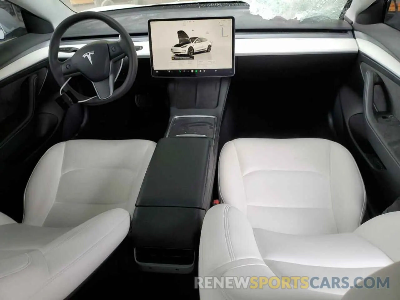 8 Photograph of a damaged car 5YJ3E1EA0NF325889 TESLA MODEL 3 2022