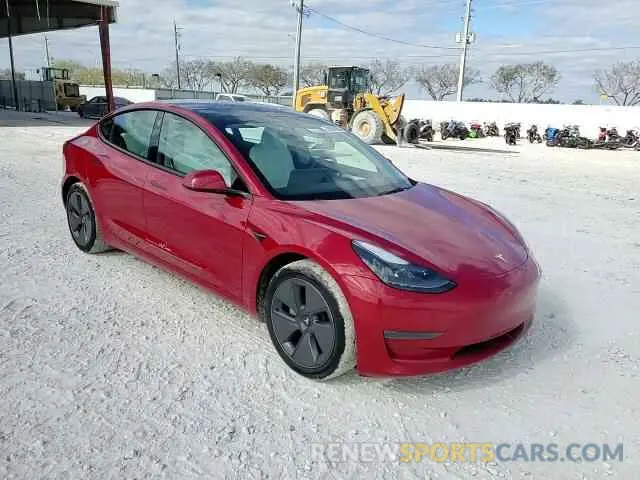 14 Photograph of a damaged car 5YJ3E1EA0NF329568 TESLA MODEL 3 2022