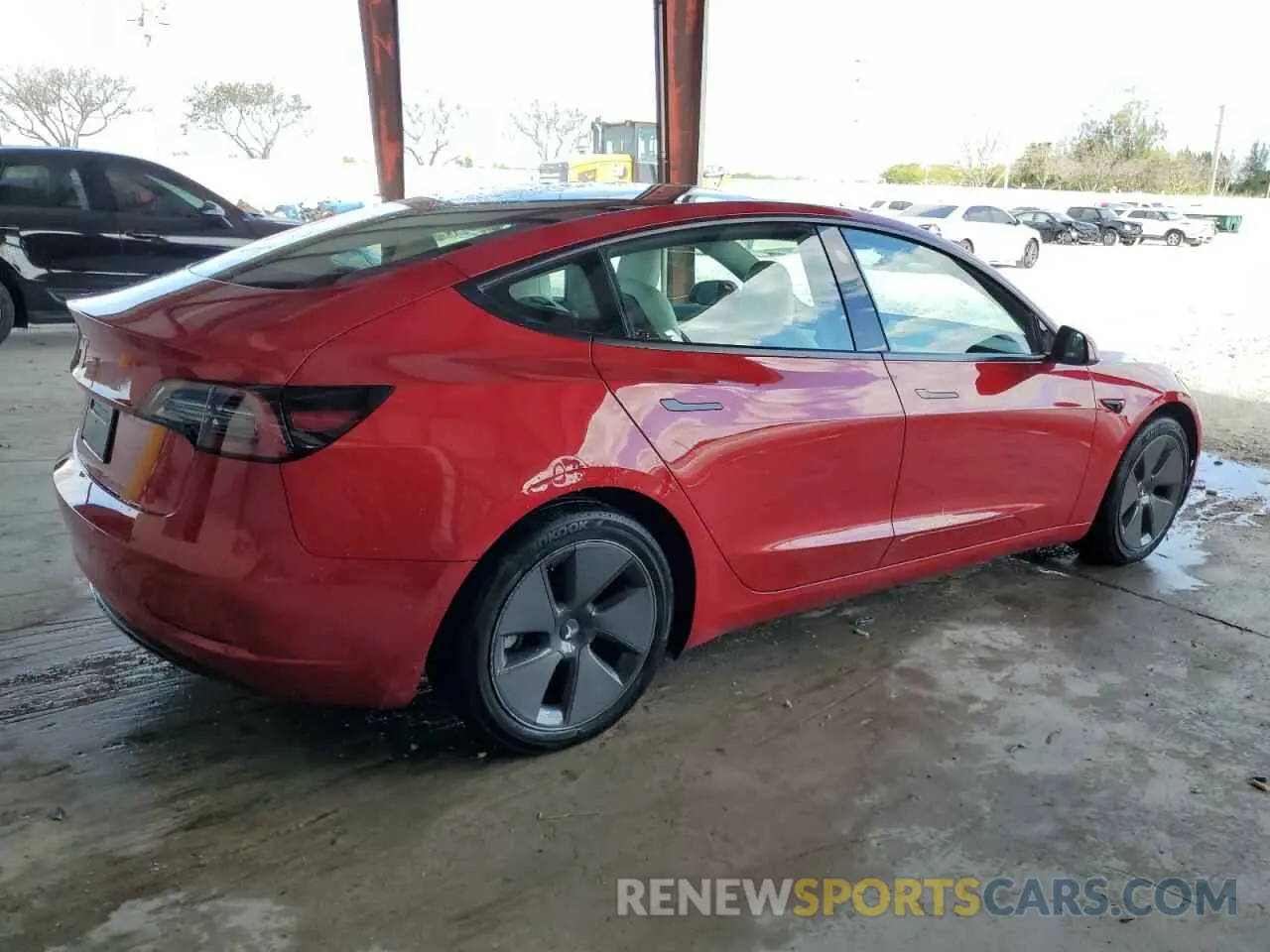 3 Photograph of a damaged car 5YJ3E1EA0NF329568 TESLA MODEL 3 2022