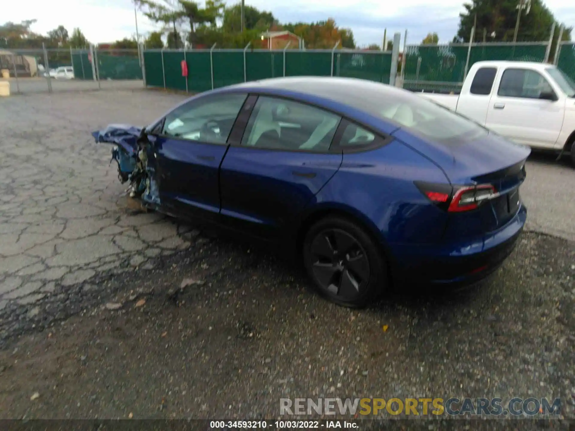 3 Photograph of a damaged car 5YJ3E1EA0NF332017 TESLA MODEL 3 2022