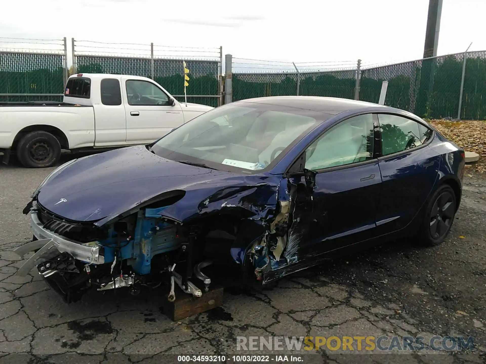 6 Photograph of a damaged car 5YJ3E1EA0NF332017 TESLA MODEL 3 2022