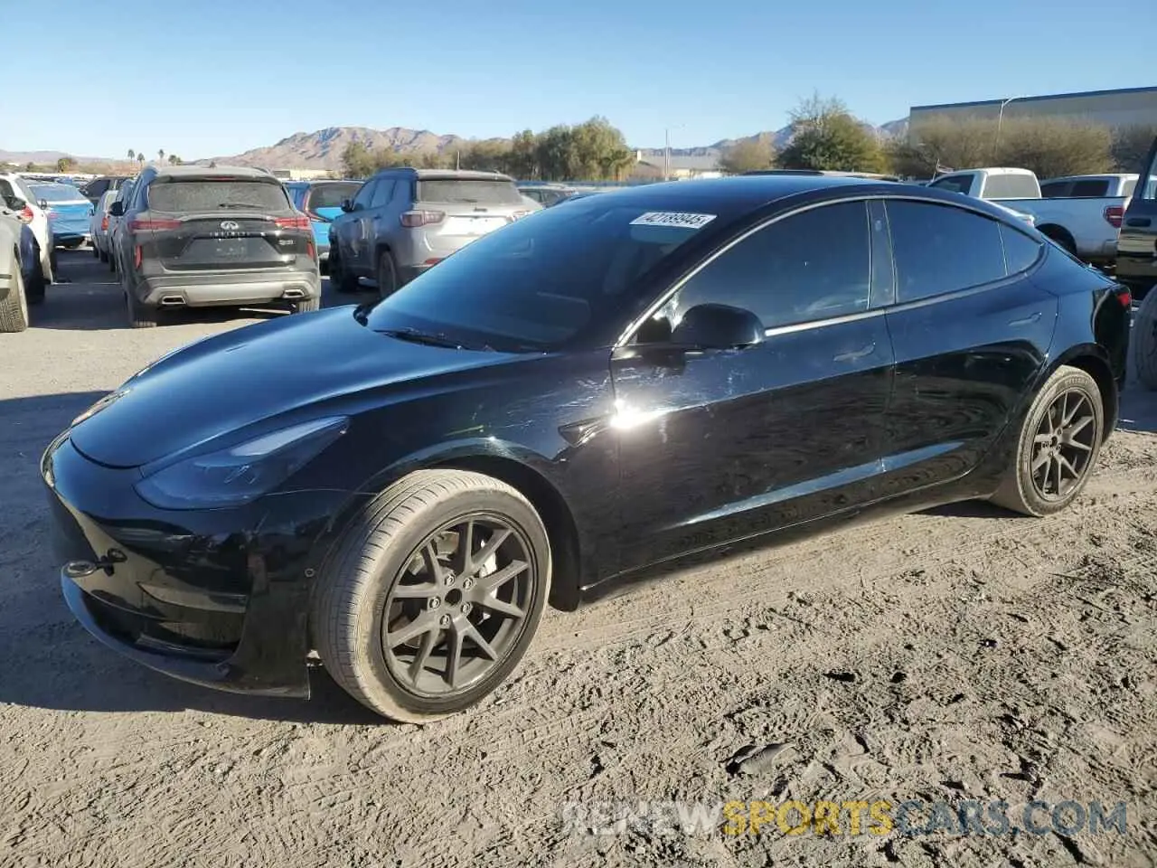 1 Photograph of a damaged car 5YJ3E1EA0NF358424 TESLA MODEL 3 2022