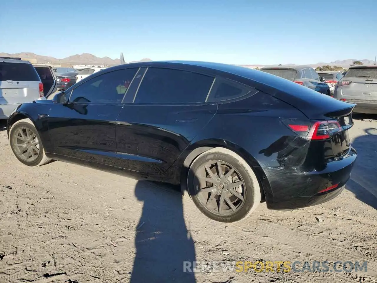 2 Photograph of a damaged car 5YJ3E1EA0NF358424 TESLA MODEL 3 2022