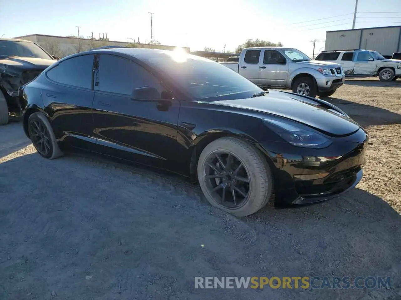 4 Photograph of a damaged car 5YJ3E1EA0NF358424 TESLA MODEL 3 2022