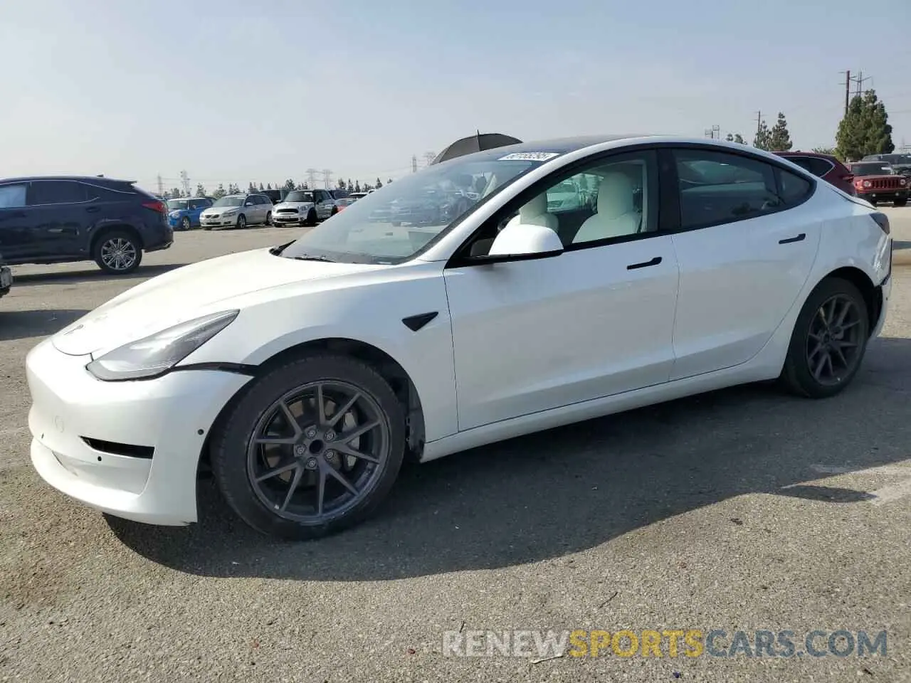 1 Photograph of a damaged car 5YJ3E1EA0NF360111 TESLA MODEL 3 2022