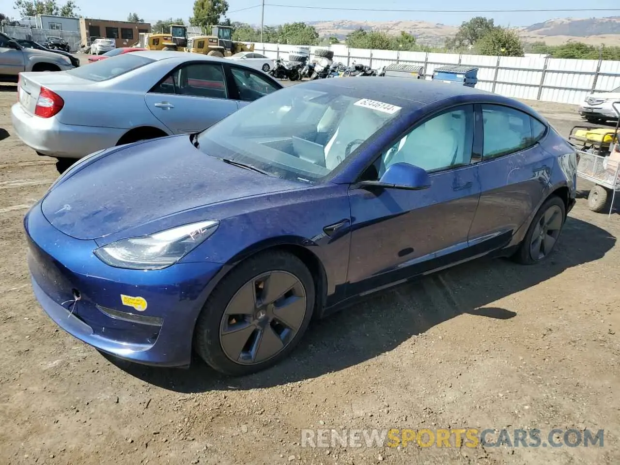 1 Photograph of a damaged car 5YJ3E1EA0NF361050 TESLA MODEL 3 2022