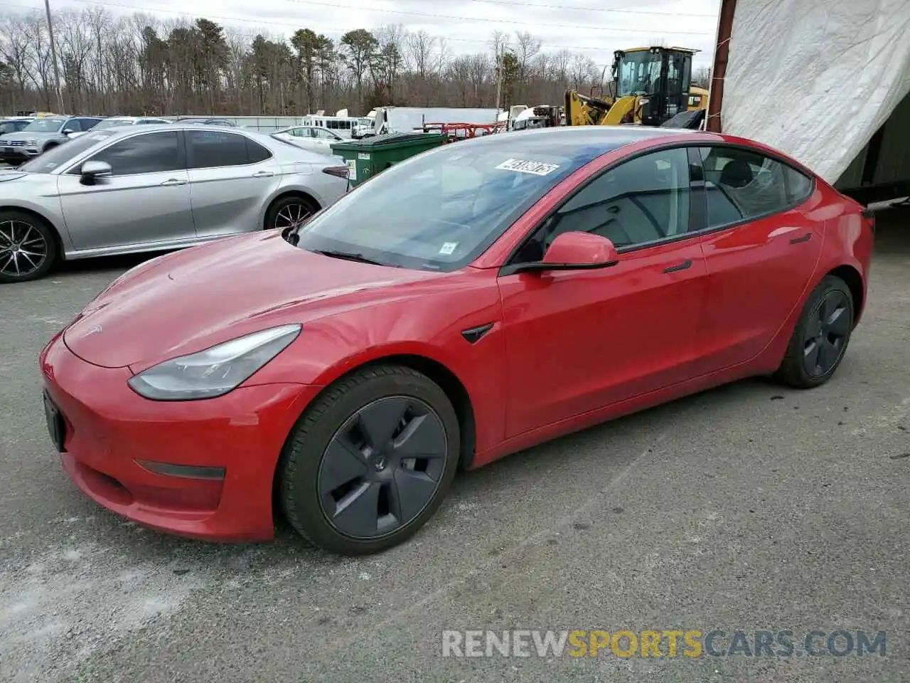 1 Photograph of a damaged car 5YJ3E1EA0NF368581 TESLA MODEL 3 2022