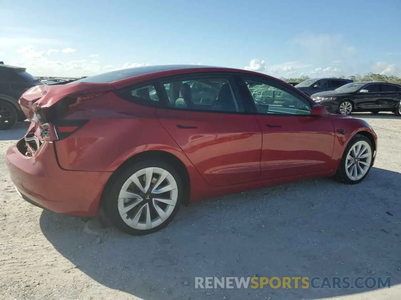 3 Photograph of a damaged car 5YJ3E1EA0NF368886 TESLA MODEL 3 2022