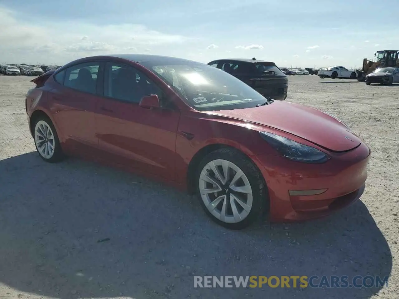4 Photograph of a damaged car 5YJ3E1EA0NF368886 TESLA MODEL 3 2022