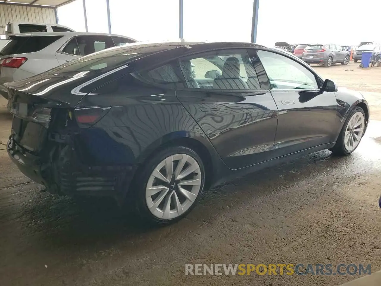 3 Photograph of a damaged car 5YJ3E1EA0NF369620 TESLA MODEL 3 2022