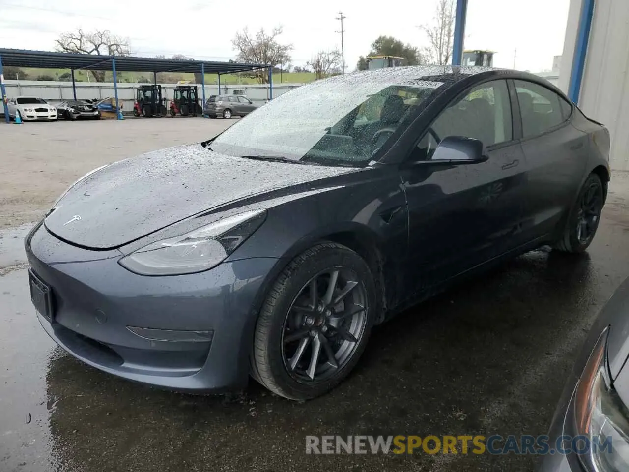 1 Photograph of a damaged car 5YJ3E1EA0NF370055 TESLA MODEL 3 2022