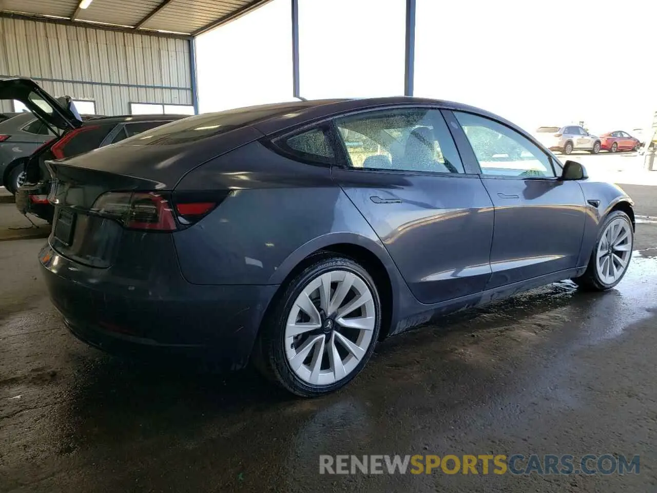 3 Photograph of a damaged car 5YJ3E1EA0NF370332 TESLA MODEL 3 2022