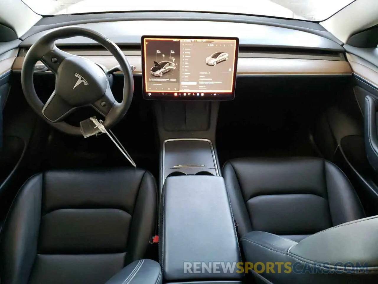 8 Photograph of a damaged car 5YJ3E1EA0NF370332 TESLA MODEL 3 2022