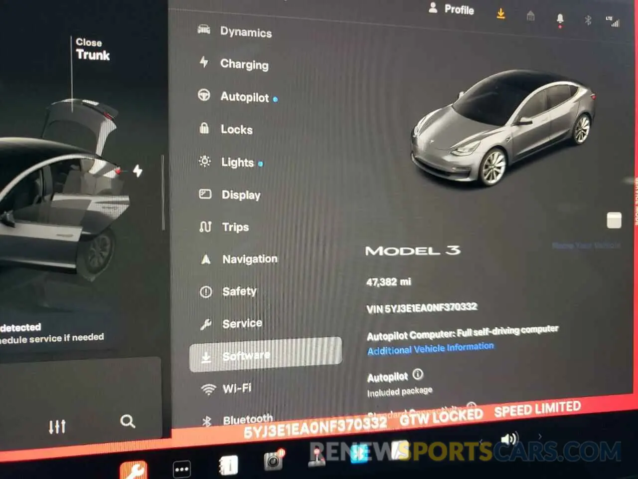 9 Photograph of a damaged car 5YJ3E1EA0NF370332 TESLA MODEL 3 2022