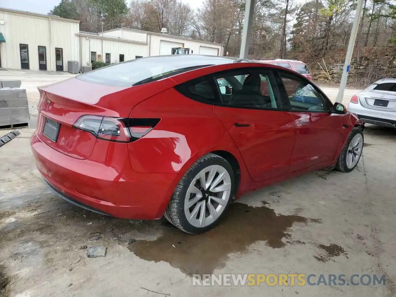 3 Photograph of a damaged car 5YJ3E1EA0NF370430 TESLA MODEL 3 2022