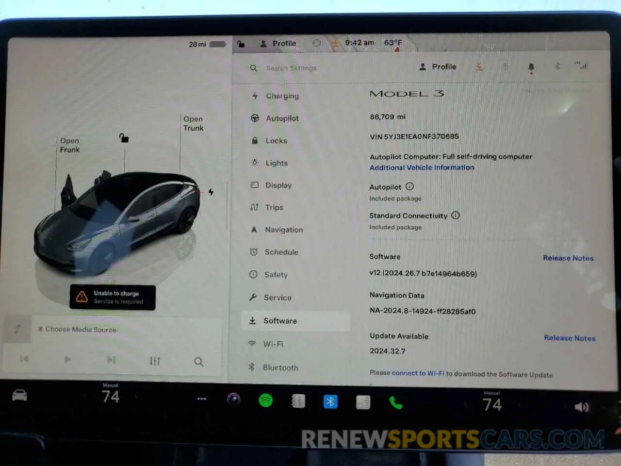 9 Photograph of a damaged car 5YJ3E1EA0NF370685 TESLA MODEL 3 2022