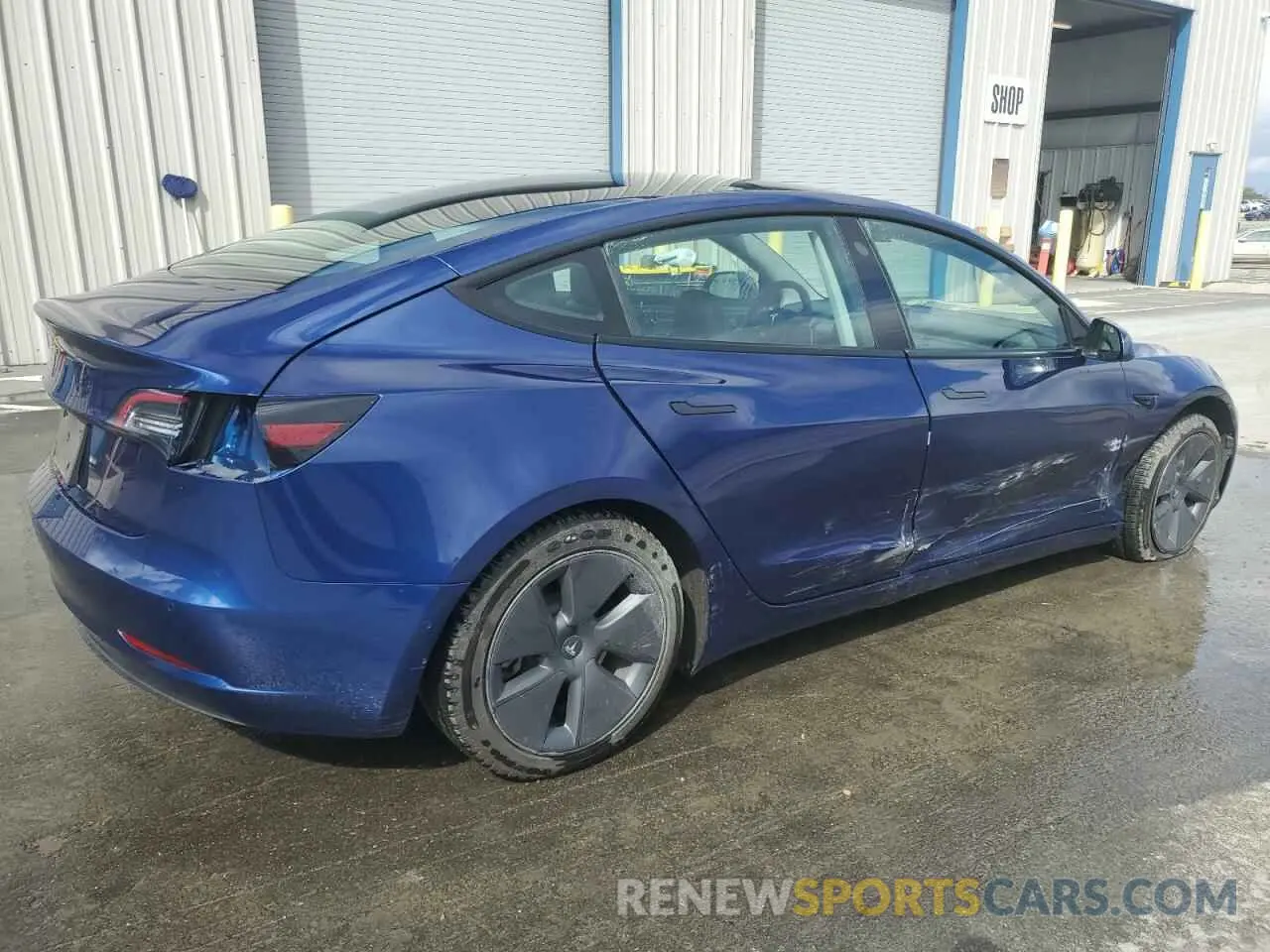 3 Photograph of a damaged car 5YJ3E1EA0NF371271 TESLA MODEL 3 2022