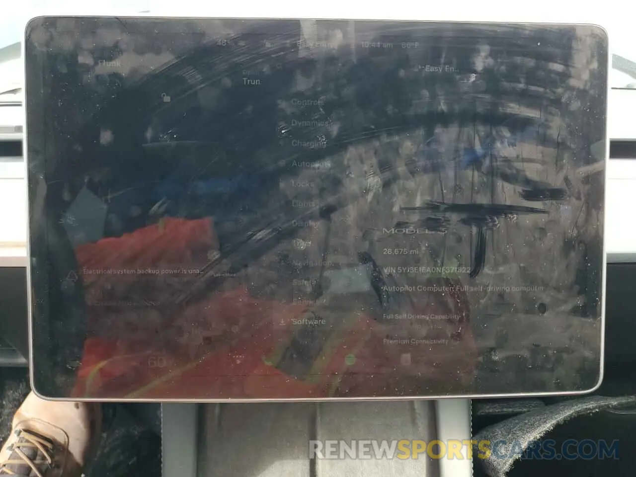 9 Photograph of a damaged car 5YJ3E1EA0NF371822 TESLA MODEL 3 2022