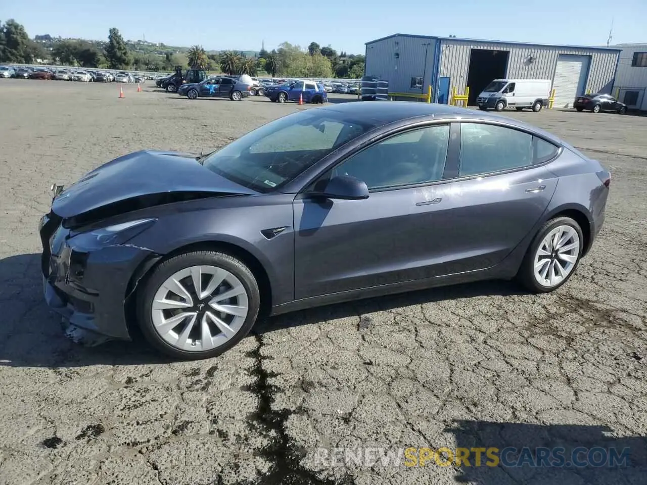 1 Photograph of a damaged car 5YJ3E1EA0NF374560 TESLA MODEL 3 2022