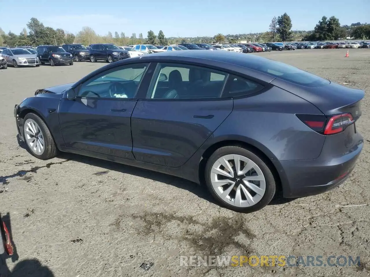 2 Photograph of a damaged car 5YJ3E1EA0NF374560 TESLA MODEL 3 2022