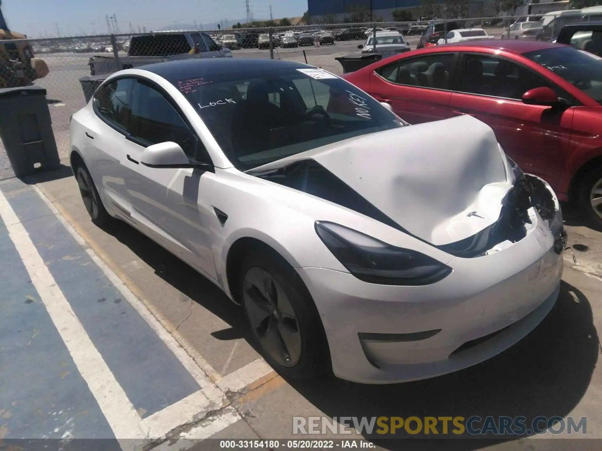 1 Photograph of a damaged car 5YJ3E1EA1NF102891 TESLA MODEL 3 2022