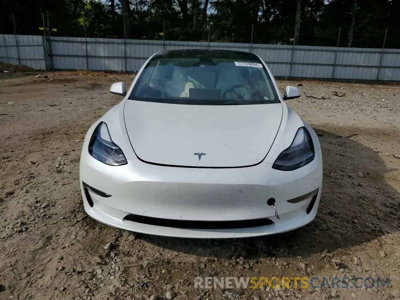 5 Photograph of a damaged car 5YJ3E1EA1NF104124 TESLA MODEL 3 2022