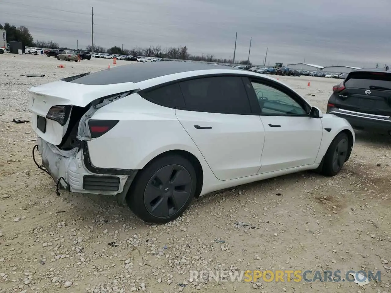3 Photograph of a damaged car 5YJ3E1EA1NF106469 TESLA MODEL 3 2022