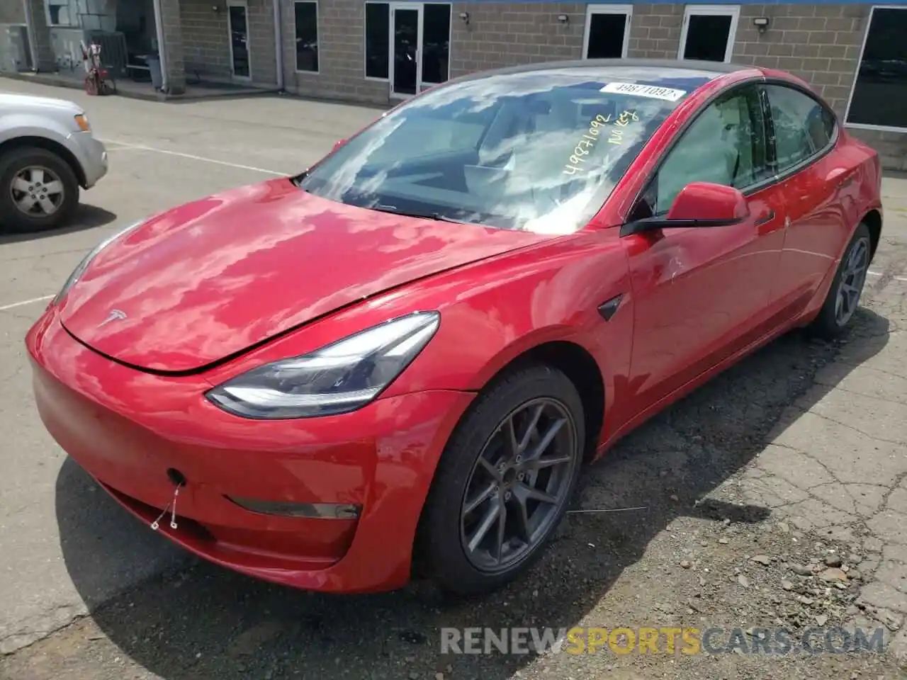 2 Photograph of a damaged car 5YJ3E1EA1NF118010 TESLA MODEL 3 2022