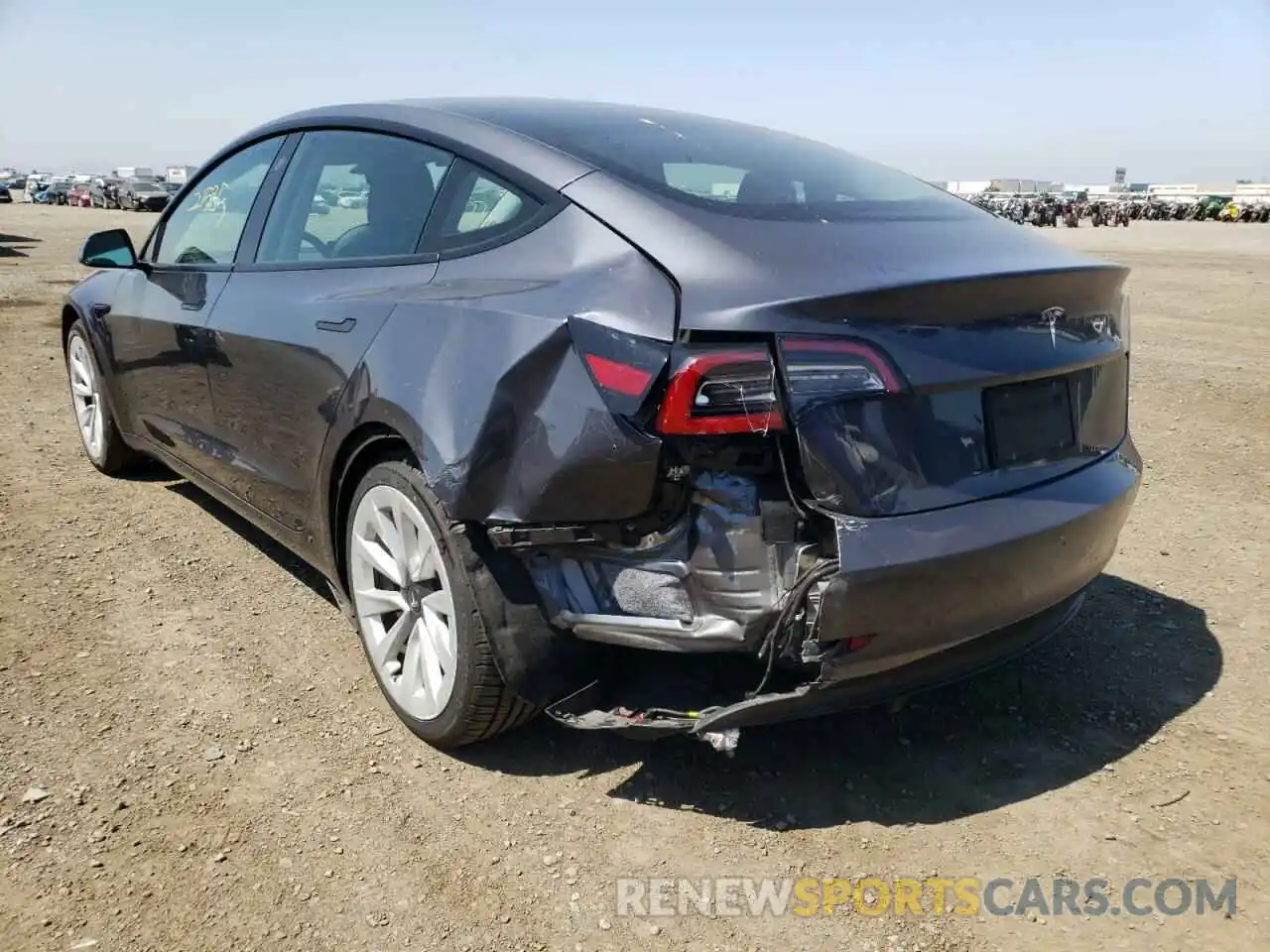 3 Photograph of a damaged car 5YJ3E1EA1NF142968 TESLA MODEL 3 2022