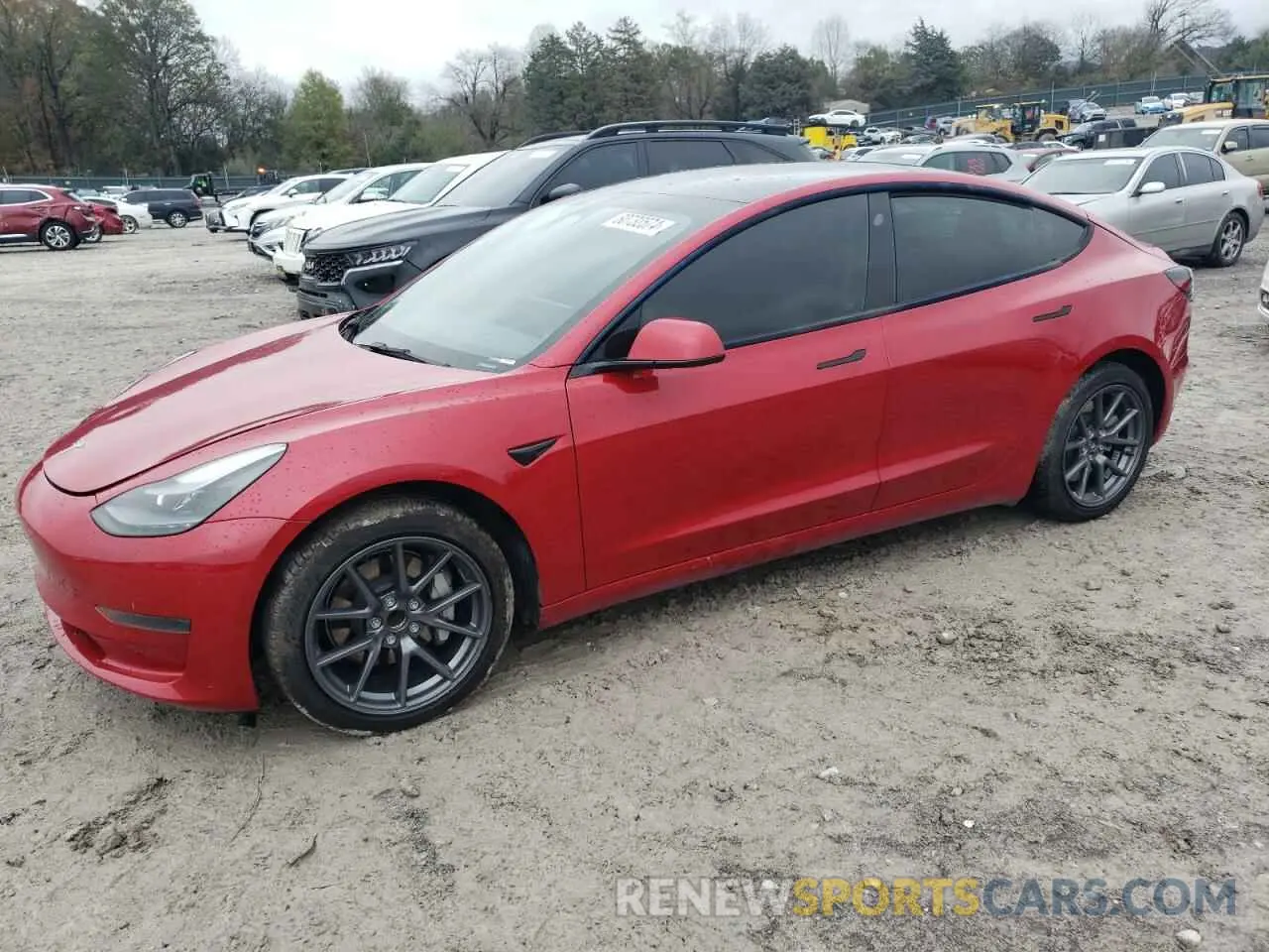 1 Photograph of a damaged car 5YJ3E1EA1NF185741 TESLA MODEL 3 2022